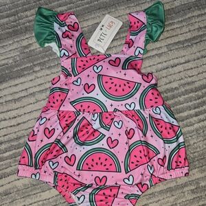 Pete + Lucy Pink Watermelon One Piece